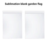 10 PCS sublimation garden flags blank christmas garden flag 17.7×11.8 Inch Polyester Banners Flag for Outdoor Courtyard Decoration ORJ