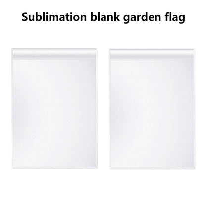 10 PCS sublimation garden flags blank christmas garden flag 17.7×11.8 Inch Polyester Banners Flag for Outdoor Courtyard Decoration