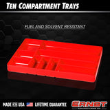 ERNST Tool Organizer Tray, Green, 10-Compartments, Storage, Garage, Workshop, Organization, Tools, Equipment, Heavy-Duty, Multi-Compartment, Durable, Industrial, Workbench, Efficient Storage Ernst Manufacturing