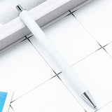 QIYUDUOLA 6Pcs Retractable Ballpoint Pen Blank Heat Transfer Ballpoint Pen For Full Printing Ballpoint Pen Sublimation Pen Blank, gold QIYUDUOLA