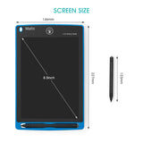 Mafiti LCD Writing Tablet 8.5 Inch Electronic Writing Drawing Pads Portable Doodle Board Gifts for Kids Office Memo Home Whiteboard Blue mafiti