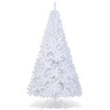 COSTWAY 7Ft-Artificial-PVC-Christmas-Tree-W-Stand-Holiday-Season-Indoor-Outdoor-White COSTWAY