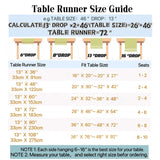 Wracra Rustic Linen Table Runner Farmhouse Style Table Runners 72 inches Long Embroidered Fall Table Runner with Hand-Tassels for Party, Dresser and Dining Room Decorations(Light Coffee, 13"×72") Wracra