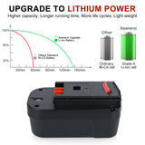 Xeanerol 18V 7.0Ah HPB18 Lithium Battery Replacement for Black and Decker 18V Battery 244760-00 HPB18 Battery A1718 A18 A18E A18NH HPB18-OPE FS180BX FS18BX FS18FL FSB18 Firestorm 18V Battery Xeanerol