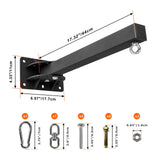 YZZHAJ Wall Mount Heavy Bag Hanger, Punching Boxing Bag Hanger, Heavy Duty Bag Hanger Bracket, 360° Swivel Hook for Boxing, Muay Thai and MMA Training Home Gym（7 Adjustable Positions） YZZHAJ