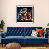 Anuver Wolf Diamond Painting Kits for Adults, 5D DIY Diamond Art Kits for Beginners, Full Drill Diamond Painting Kits for Home Wall Decor, 12x12 Inch Anuver