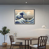 DIY 5D The Great Wave Off Kanagawa by Katsushika Hokusai Diamond Painting Kits for Adults,Full Drill Paint by Numbers Arts Pictures for Home Wall Decor (12x16in) ZZMQ