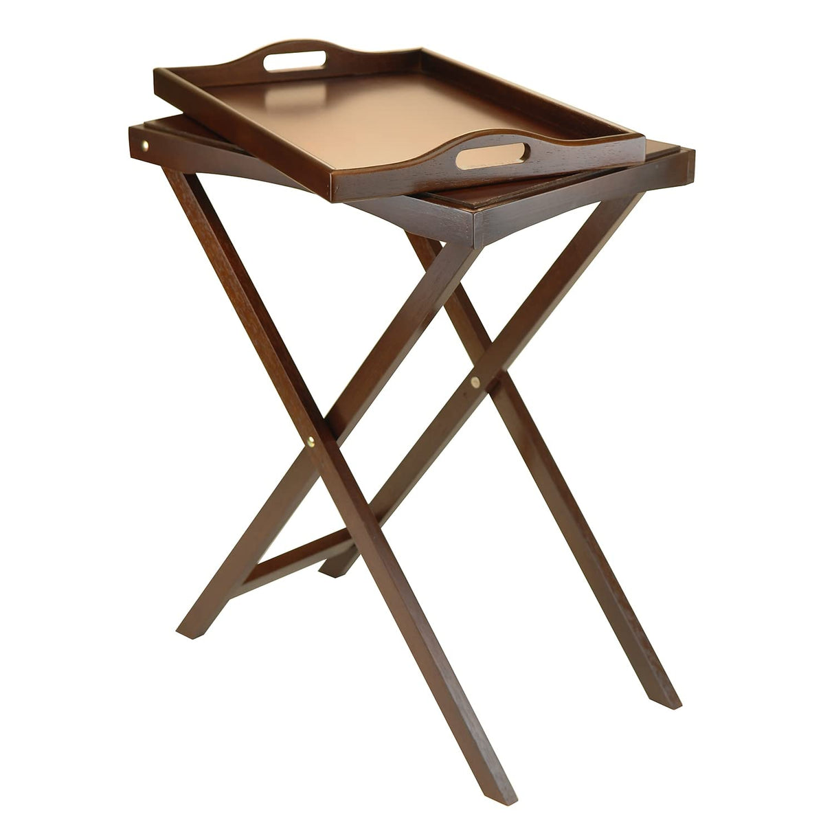 Winsome 94422 Folding Butler Tray Table, Antique Walnut Winsome
