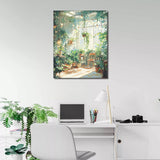 TUMOVO Paint by Numbers Kit for Adults Beginner Green Plants, Adult Paint by Number with Brushes Sunlight, DIY Acrylic Painting by Numbers for Gift Home Wall Decor 16"x20"(Frameless) TUMOVO