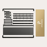 iPormis Twin Size Floating Bed Frame with LED Lighting and Charging Station, Metal Platform Design, Noise-Free Assembly, Black iPormis