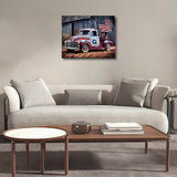 Paint by Numbers Kit for Adults Beginner, Truck with American Flag Adult Paint by Number Kits, Car Painting by Numbers for Adults, Canvas Painting by Number for Home Decor, 16 x20 Inch HULDFRDA