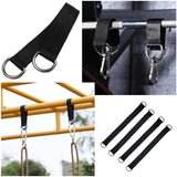 SquEqu 2 Pack Tree Swing Straps Hanging Kit 50cm 400lbs Heavy Duty Belt with Safer Lock Snap Hook Clip Carabiner Connector for Hammock Punching Bag Swings Chair Seat Gym Bar Handle Cable Outdoor SquEqu