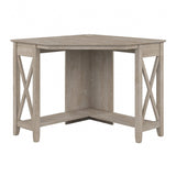 Bush Furniture Key West Small Corner Desk in Washed Gray Bush Business Furniture