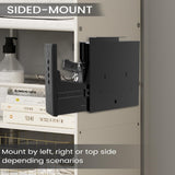 SOULYI Biometric Slider Handgun Safe, Quick Access Pistol Safe for Nightstand, Bedside, Desk, Vehicle with Fingerprint, PIN Code, Key Lock, LED Light, and Silent Mode SOULYI