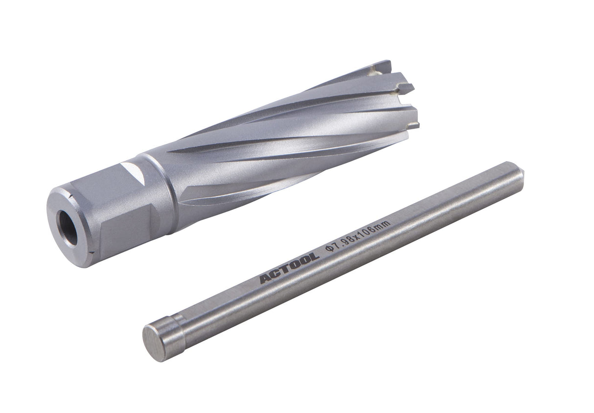 ACTOOL 13/16'' Diameter x 2'' Depth of Cut Carbide Tipped TCT ANNULAR Cutter with 3/4'' Weldon Shank ACTOOL