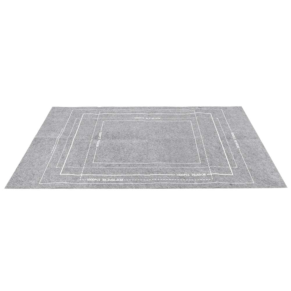 MOUMOUTEN Jigsaw Puzzle Mat, Roll Up Grey Felt Puzzel Board Keeper, Storage for 1500, 1000, 500 Piece Puzzles, 45.7 x 26 Inch MOUMOUTEN