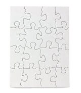 8 Blank Jigsaw Puzzles with Envelopes – 4 x 5.5 Inch, 16 Pieces Each – Hygloss DYI party invites, Perfect for Decorating, Kids' Activities, Arts & Crafts or Party Favors Hygloss