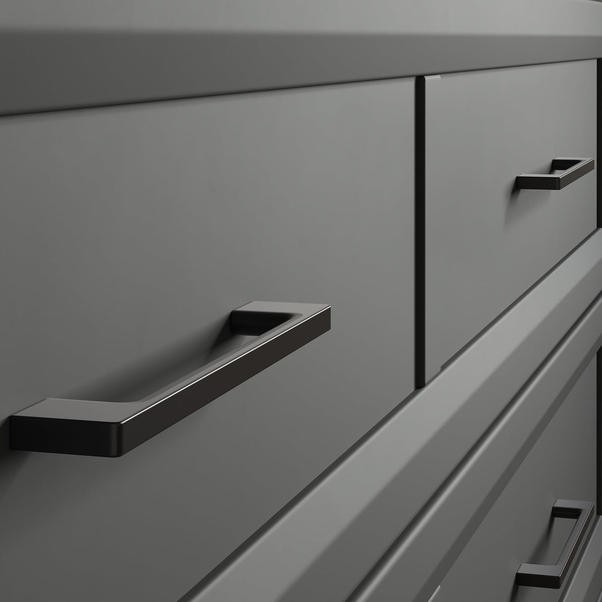 AFI, Santa Fe Queen Murphy Bed Chest with 6" Mattress & Built-in USB Charger, Grey AFI