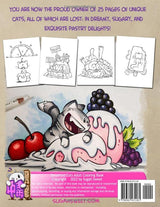 Desserted Cats: The Big Coloring Book of Sweet Cats with Even Sweeter Desserts WoodArtSupply