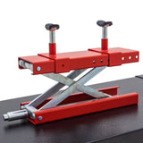 Black Widow Extra-Wide Pneumatic ProLift Motorcycle Scissor Lift Table 1,500 lb. Maximum Capacity with 31.25" Maximum Lift Height Black Widow