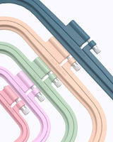 Pllieay 5 Pieces 5 Sizes Square Embroidery Hoops, ABS Plastic Embroidery Hoops for DIY Embroidery Craft Pllieay