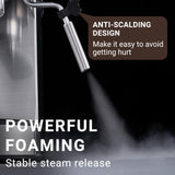 AMZCHEF Espresso Machine with 20 Bar, Professional Espresso Maker with Milk Cream/Steam Stick, Compact Stainless Steel Coffee Machines, 34oz Household Detachable Water tank, Gift for Dad or Mom AMZCHEF