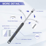 2 PCS Candle Lighter, Electric Lighter Arc Windproof Flameless with 360° Flexible Neck & LED Power Display,USB Rechargeable Lighter for BBQ, Grill, Camping, Fireplace, Stove SOYOK