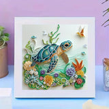 Sea Turtle Animal Diamond Painting Kits for Adults Beginner,DIY Special Shape Diamond Art Kits for Flower,Diamond Gem Art Crystal Rhinestones Painting Crafts Kits for Home Wall Decor 13.8 X 13.8Inch ZQEATRY
