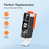 E-Z Ink Compatible Ink Cartridge Replacement for Canon PGI-280XXL PGI 280 XXL Compatible with PIXMA TR7520 TR8520 TS6120 TS6220 TS8120 TS8220 TS9120 TS9520 TS9521C Printer (2 PGBK) E-Z Ink
