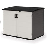 Suncast BMS4780 Stow-Away Horizontal Shed with Floor - Peppercorn Suncast