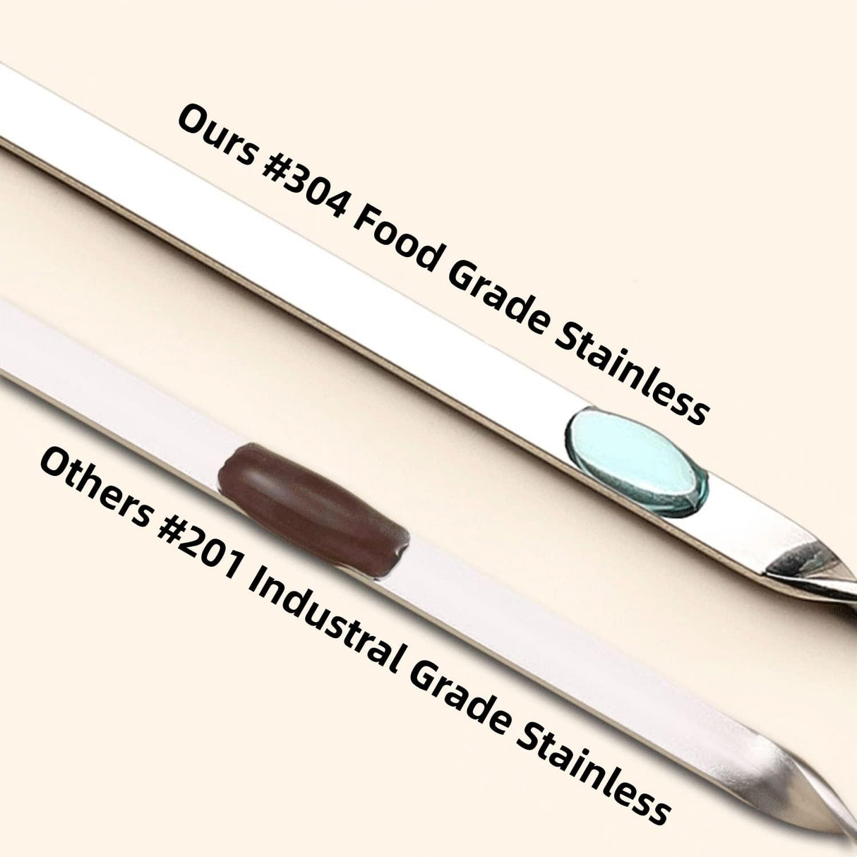 WILLBBQ 304 Stainless Steel 13.2" Long Flat Barbecue Skewers,20PCS/40PCS BBQ Kebab Skewers with Portable Metal Storage Tube,Reusable for Grilling Barbecue Kitchen Party and Outdoor Cooking (40PCS) WILLBBQ