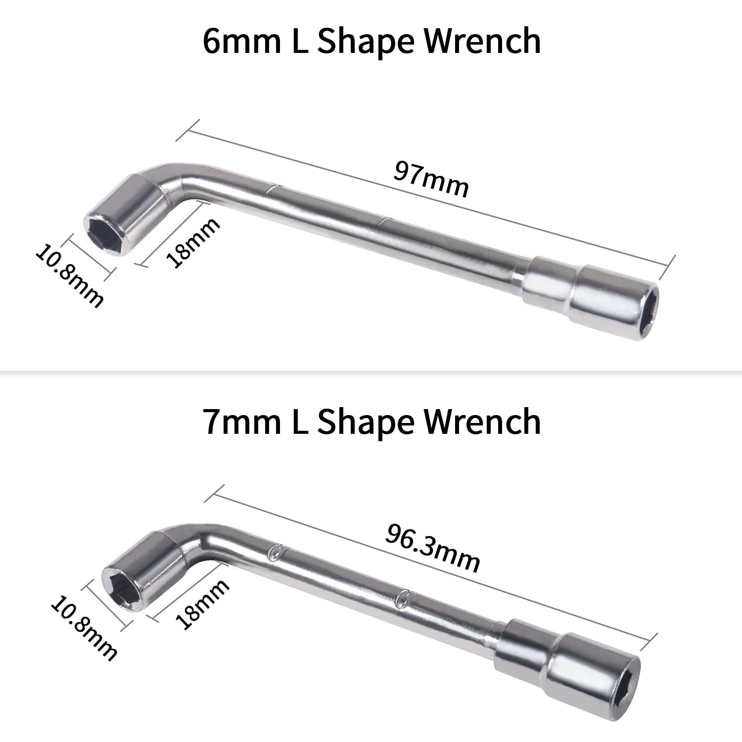 ALMOCN 4PCS 3D Printer Nozzle Wrench 6mm 7mm L-Shaped Hexagonal Wrench Tool + 5 in 1 Spanner + Cleaning Copper Wire Brushes + 10PCS 0.4mm Nozzle Cleaning Pins for 3D Printer - WoodArtSupply