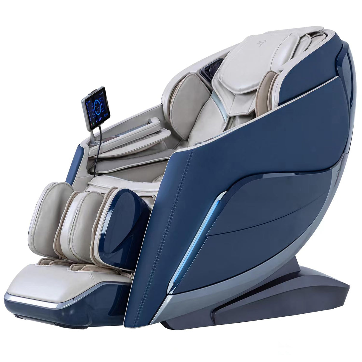 Alfine A710 Pro 4D Massage Chair iRest System, Full Body Zero Gravity Recliner with SL Track, 20 Modes, Yoga Stretching, Health Detection, APP & AI Voice Control and Auto Extendable Footrest (Blue) Alfine