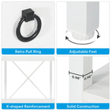 Tribesigns 70.8" Console Table with 3 Drawers, Farmhouse Entryway Table with Storage Shelf, Narrow Long Sofa Foyer Table for Entryway, Hallway (White/Brown) Tribesigns