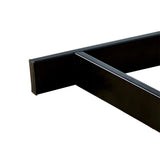 Warmaxx Heavy Duty Solid Metal Furniture Table Legs, 16 inch Height Set of 2 Black DIY Wrought Iron Legs Industrial Live Edge Table Sturdy Legs for Entry Bench Coffee Table End Table Leg with Screws Warmaxx