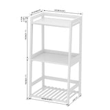 POXAKA 3-Tier Bamboo Ladder Shelf – Versatile Open Shelving for Any Room POXAKA