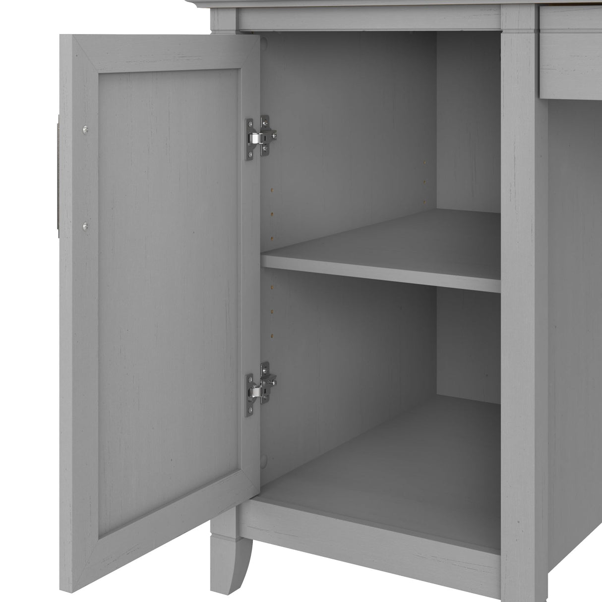 Bush Furniture Key West Computer Desk with Storage | Farmhouse PC Table for Home Office, 54W, Cape Cod Gray Bush Business Furniture