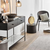 Nesting Coffee Table Set of 2, Modern Round Coffee Table with Non-Slip Feet, Wooden Circle Accent Tables for Small Spaces Living Room Bedroom Balcony Office Drum Side Table (Black) ivoros