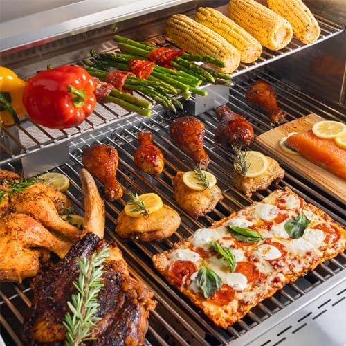 Spire Premium Grill built-in head, 5-Burner with Rear Burner Propane Grill, Convertible to Natural Gas, 30 inches Built In 3050R Island Grill Head, Stainless Steel, BBQ Grill Island Spire