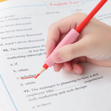 OSteed Ergonomic Pencil Grip, Extender & Cap 3 in 1, Silicone Pencil Partners Pack of 6 Pcs for Kids and Adults Handwriting OSteed