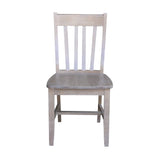International Concepts Set of Two Cafe Dining Chairs, Washed Gray Taupe IC International Concepts