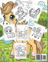 Lots of Ponies: A Horse Coloring Book for Kids WoodArtSupply