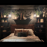 ZIOTHUM 6-Tier Industrial Pipe Shelves Shelf Shelving Rustic Wood Metal Wrought Iron Ladder Bookcase Bookshelf Wall Mounted Mount DIY Loft Vintage Floating Hanging Storage Display (23.6x9.8x78.7”) ZIOTHUM