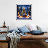 Reluohuo Christmas Tree Diamond Art Kits for Adults, 5D Full Drill Diamond Painting Kits for Beginner, DIY Diamond Painting Kits for Home Wall Decor, 12x12 Inch Reluohuo