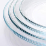 FOYO Oven Basics Glass Plate Set, 10 inch Round Tempered Glass Pie Dish, Set of 2 FOYO