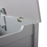 Mancofy Wooden Toy Chest, Kids Toy Box，Furniture for Playroom, Bench with Safety Hinged Lid, Wooden Toy Box Storage Organizer, Children's Furniture Toy Chest (Gray) Mancofy