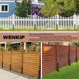 Fence Post Repair Steel Stakes: Anchor Ground Spike 2 Pack Support Bracket for Wood Fence Mender Kit WENKIP