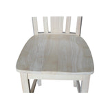 International Concepts San Remo Stool, 24-Inch SH, Unfinished IC International Concepts