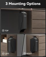 Biometric Gun safe for Handgun Drop Down Bedside Pistol Safe, Mounted Fingerprint Handgun Case for Nightstand, Under Desk, Bed movgul