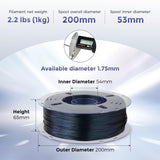 VOXELAB TPU Filament 1.75mm, Flexible & Durable 3D Printer Filament, Soft Elastic PLA TPU 95A, High Strength & Wear Resistant, 1KG Spool (2.2lbs), Burnt Titanium – from Flashforge Family Brand Voxelab